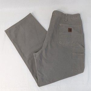 Carhartt B11 DES Mens 40 x 32 Fits 40 x 31 Tan Cotton Duck Carpenter Pants